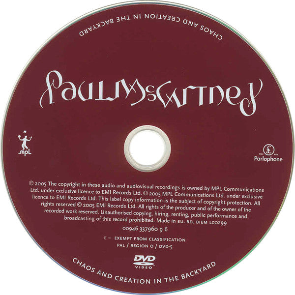 Paul McCartney : Chaos And Creation In The Backyard (Special Edition) (CD, Album, Copy Prot., Med + DVD-V, PAL, Med + S/E)