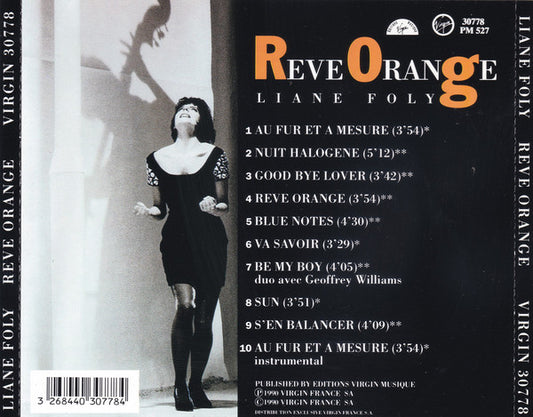 Liane Foly : Reve Orange (CD, Album)