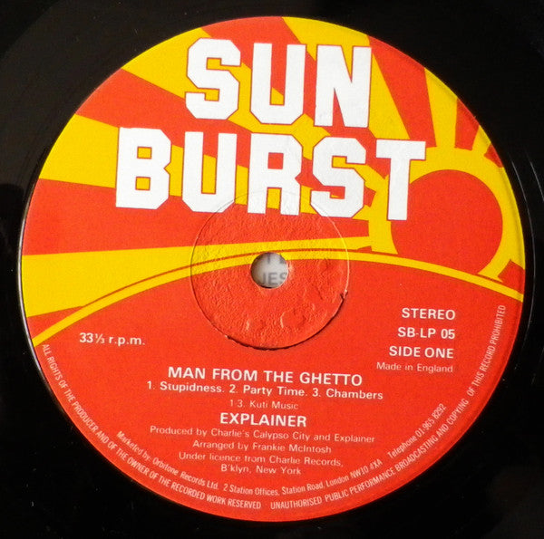 Explainer : Man From The Ghetto (LP, Album)