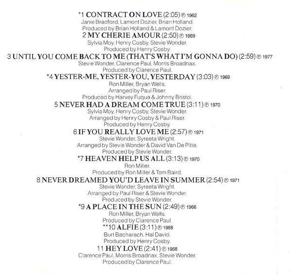 Stevie Wonder : Love Songs - 20 Classic Hits (CD, Comp)