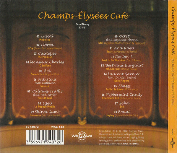 Various : Champs-Élysées Café (CD, Comp, Dig)