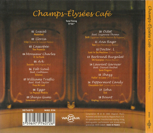 Various : Champs-Élysées Café (CD, Comp, Dig)
