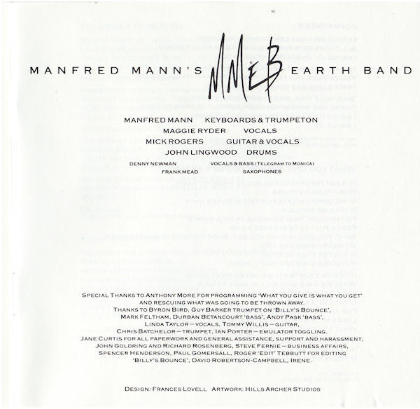 Manfred Mann's Earth Band : Masque (Songs And Planets) (CD, Album)