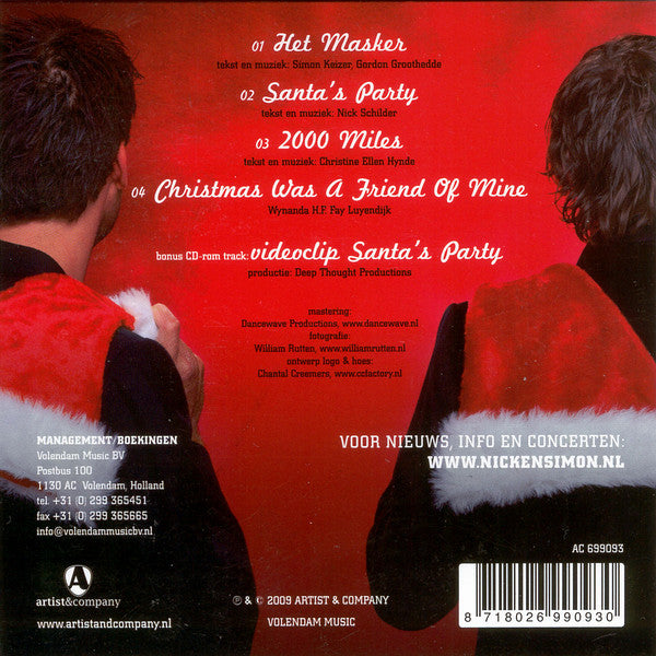 Nick & Simon : Santa's Party | Het Masker (CD, Single, Enh)