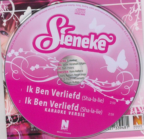 Sieneke : Ik Ben Verliefd (Sha-la-lie) (CD, Single)