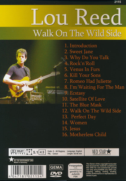 Lou Reed : Walk On The Wild Side (DVD-V, Unofficial, PAL)