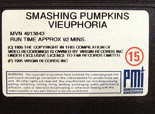 The Smashing Pumpkins : Vieuphoria (VHS, PAL)