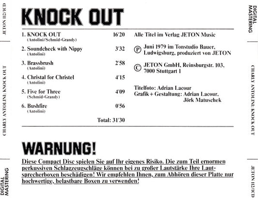 Charly Antolini : Knock Out (CD, Album, RE, RM)