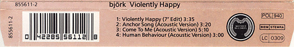 Björk : Violently Happy (CD, Single)