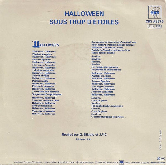 Jean-Patrick Capdevielle : Halloween (7", Single)