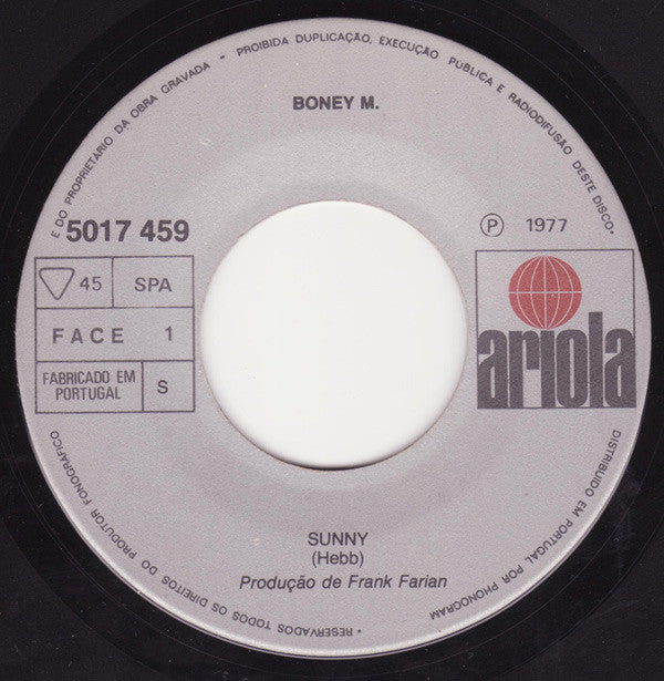 Boney M. : Sunny (7", Single)