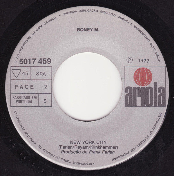 Boney M. : Sunny (7", Single)