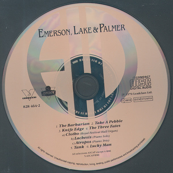 Emerson, Lake & Palmer : Emerson Lake & Palmer (CD, Album, RE, RM)