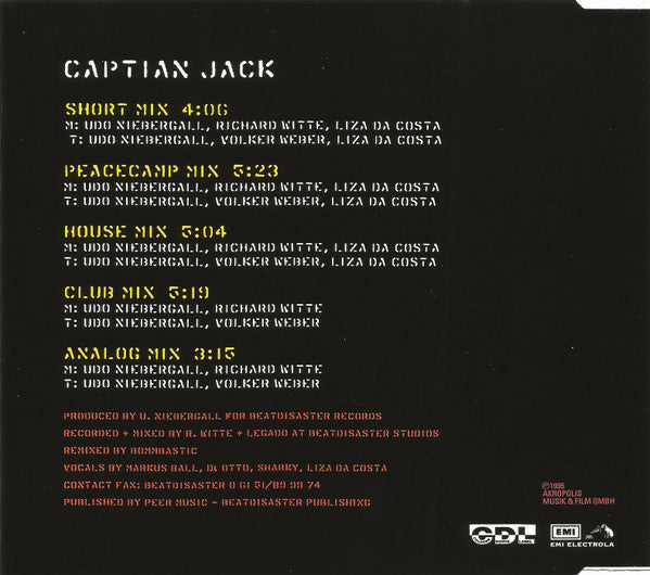 Captain Jack : Captain Jack (CD, Maxi)
