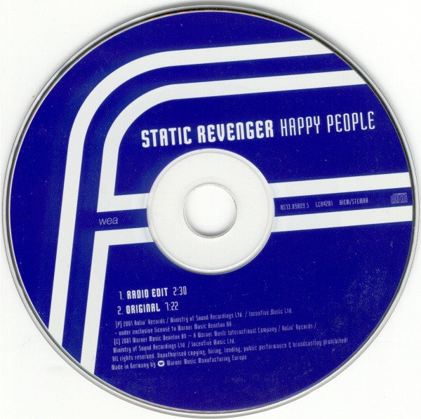 Static Revenger : Happy People (CD, Single)