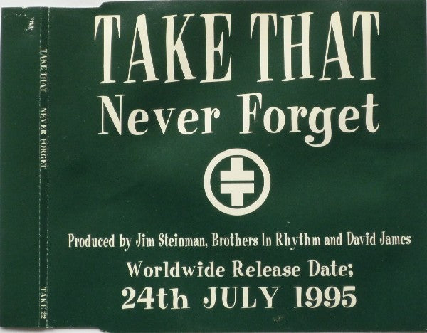 Take That : Never Forget (CD, Single, Promo)
