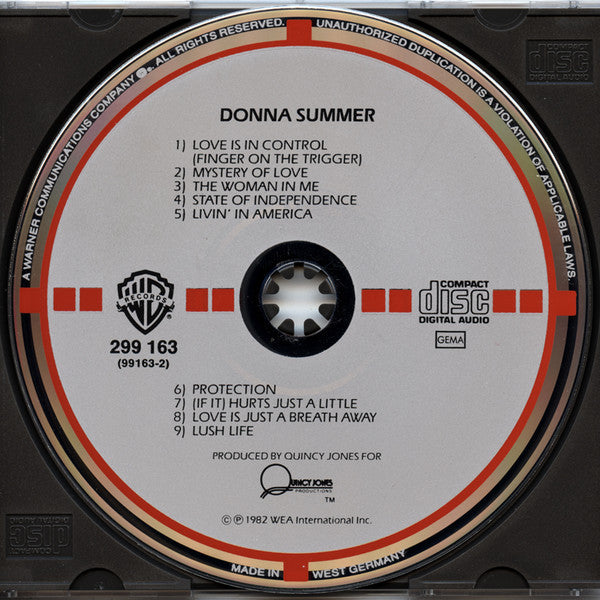 Donna Summer : Donna Summer (CD, Album, Tar)