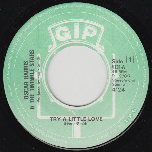 Oscar Harris And The Twinkle Stars : Try A Little Love / Soldiers Prayer (7", Single)