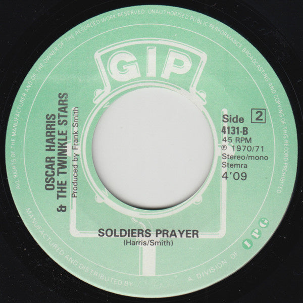 Oscar Harris And The Twinkle Stars : Try A Little Love / Soldiers Prayer (7", Single)