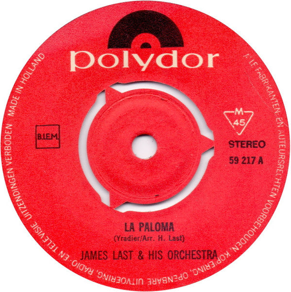 Orchester James Last : La Paloma (7")