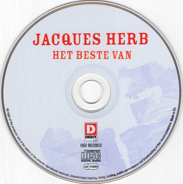 Jacques Herb : Het Beste Van (CD, Album, Comp)