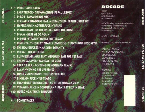 Various : Megarave 93 (20 Tracks From The Radioactive Zone) (CD, Comp)