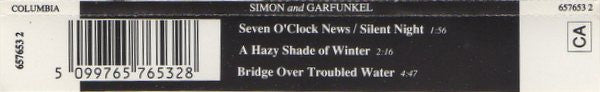 Simon & Garfunkel : Seven O'Clock News / Silent Night, A Hazy Shade Of Winter ● Bridge Over Troubled Water (CD, Single)