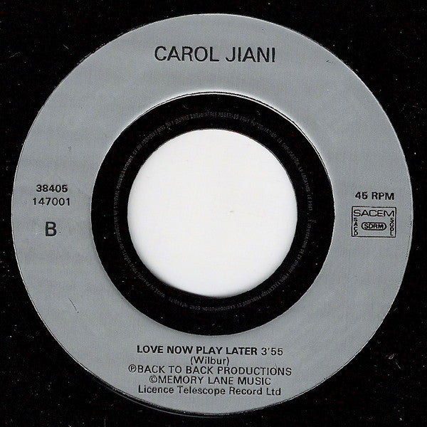 Carol Jiani : Touch And Go Lover (7", Single)