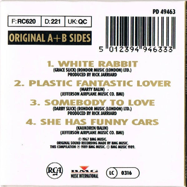 Jefferson Airplane : White Rabbit / Somebody To Love (CD, Mini, Comp)