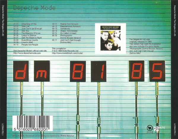 Depeche Mode : The Singles 81>85 (CD, Comp, RE, RM)