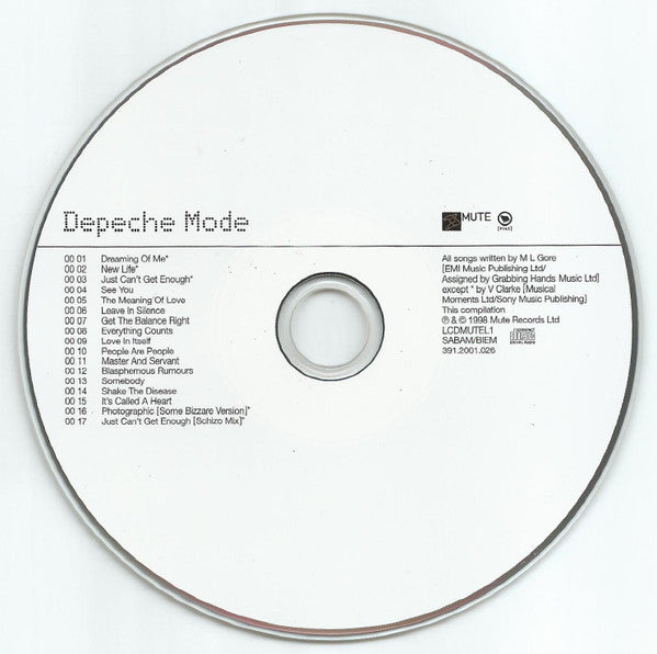 Depeche Mode : The Singles 81>85 (CD, Comp, RE, RM)
