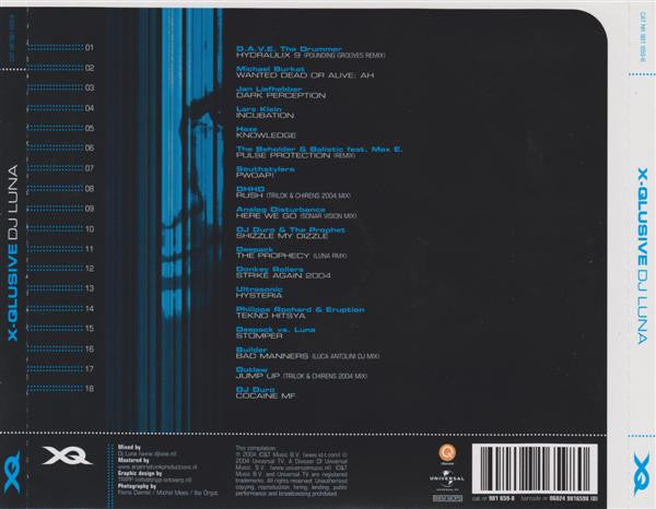 DJ Luna : X-Qlusive (CD, Comp, Mixed)