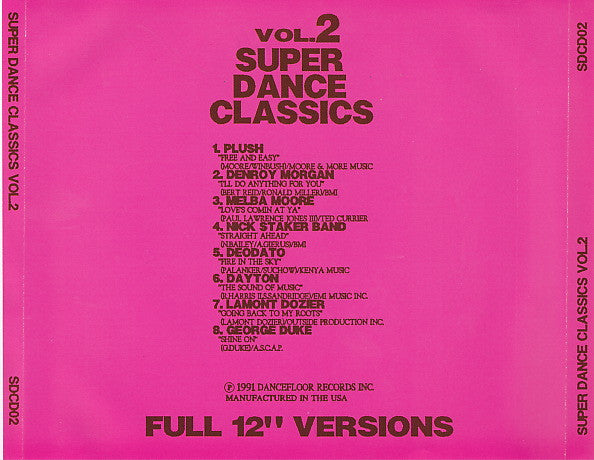 Various : Super Dance Classics Vol.2 (CD, Comp, RM, Unofficial)