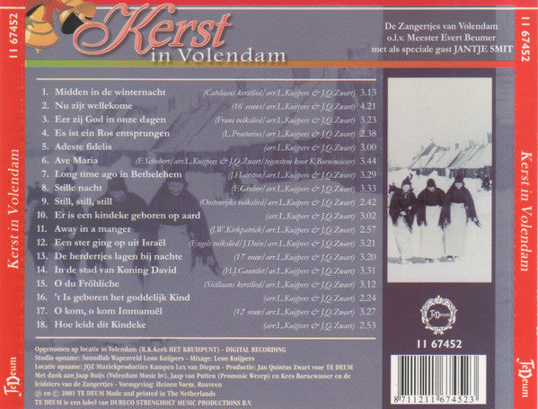 De Zangertjes Van Volendam o.l.v. Evert Beumer Met Als Speciale Gast Jan Smit : Kerst In Volendam (CD, Album)