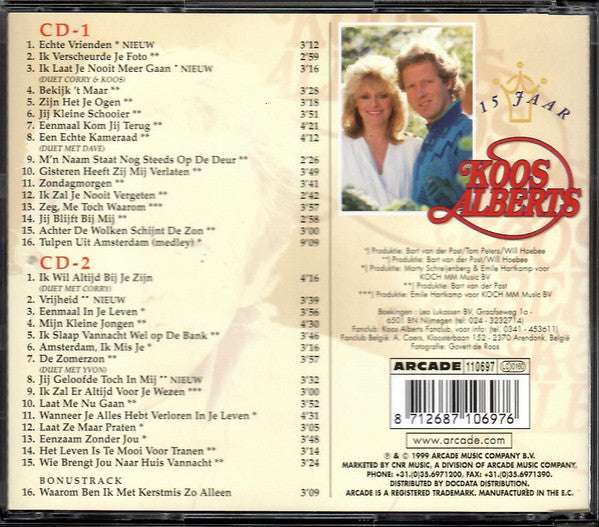 Koos Alberts : 15 Jaar Koos Alberts (2xCD, Comp)