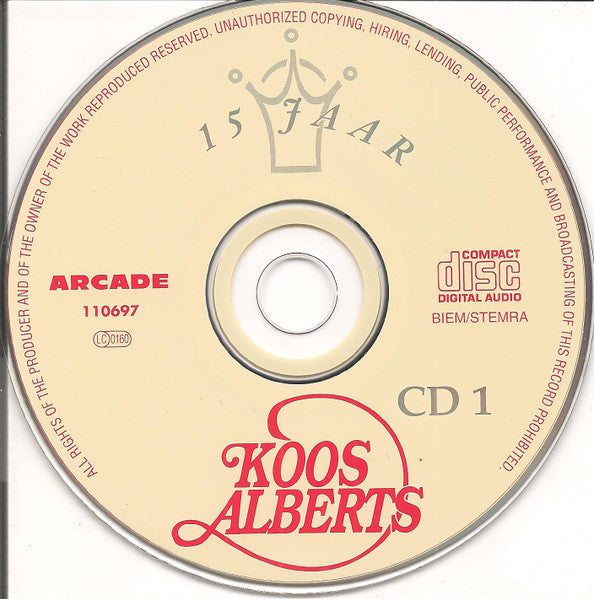 Koos Alberts : 15 Jaar Koos Alberts (2xCD, Comp)