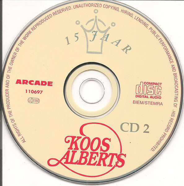 Koos Alberts : 15 Jaar Koos Alberts (2xCD, Comp)