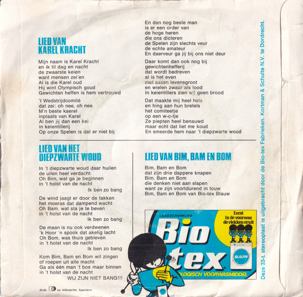 Unknown Artist : Bim, Bam, Bom Redden De Olympische Medailles (7", EP)