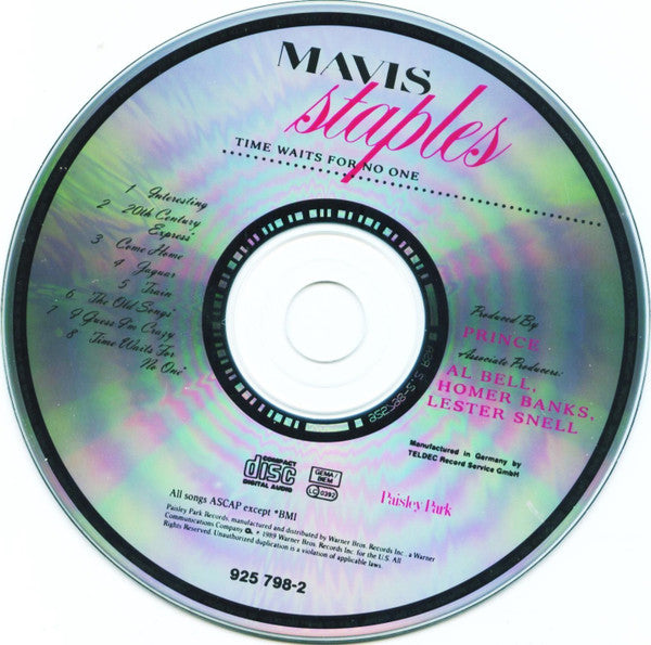 Mavis Staples : Time Waits For No One (CD, Album, Pin)