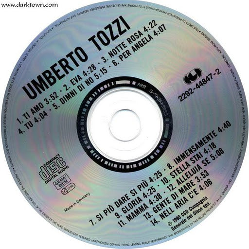 Umberto Tozzi : Seine Grössten Erfolge (CD, Album, Comp)