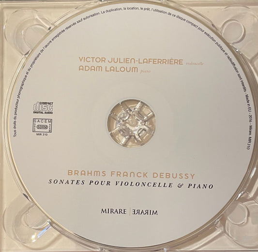 Johannes Brahms, César Franck - Claude Debussy, Adam Laloum, Victor Julien-Laferrière : Sonates Pour Violoncelle & Piano (CD, Album)