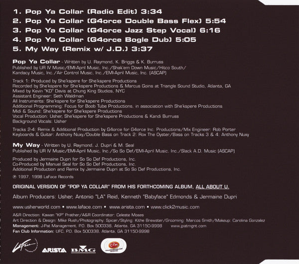 Usher : Pop Ya Collar (CD, Single)