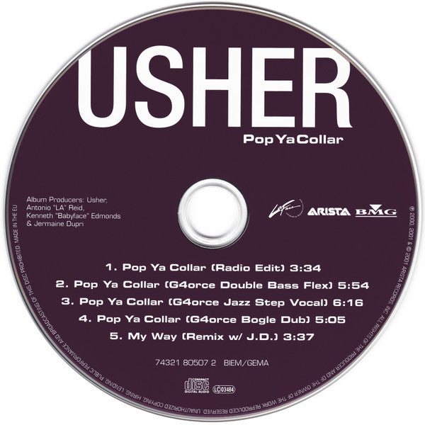 Usher : Pop Ya Collar (CD, Single)
