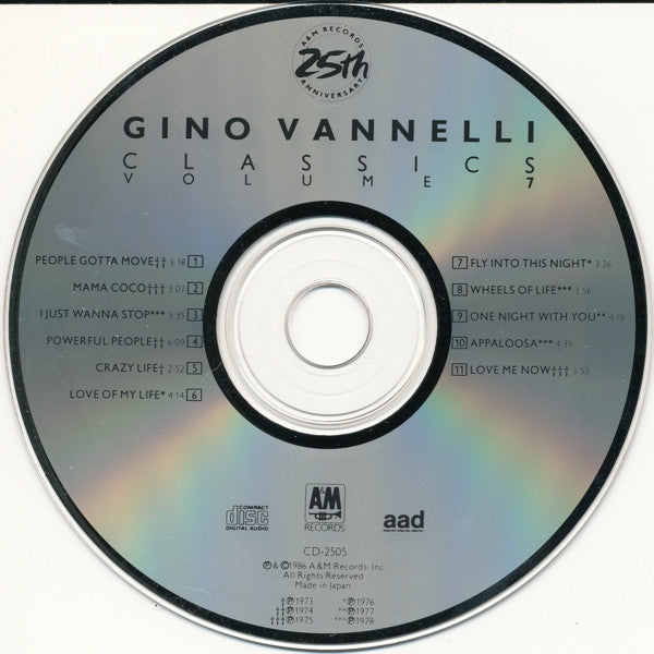 Gino Vannelli : Classics Volume 7 (CD, Comp)