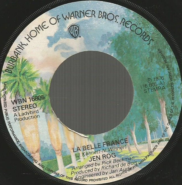 Jen Rog : La Belle France (7", Single)