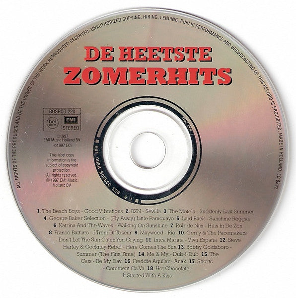 Various : De Heetste Zomerhits (CD, Comp, Club)