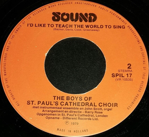 St. Paul's Cathedral Choir : My Way (7")