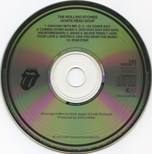 The Rolling Stones : Goats Head Soup (CD, Album, RE)
