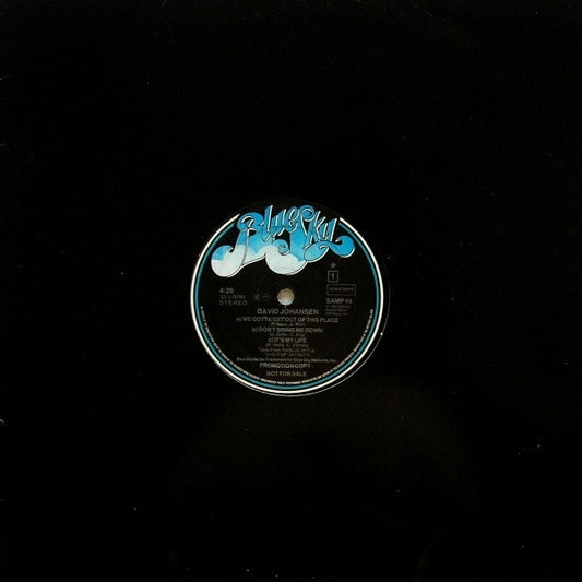 David Johansen : Extracts From "Live It Up" (12", Promo, Smplr)