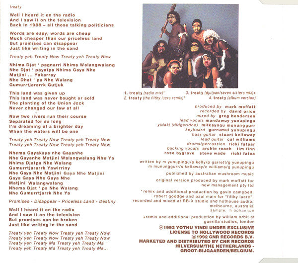 Yothu Yindi : Treaty (CD, Maxi)